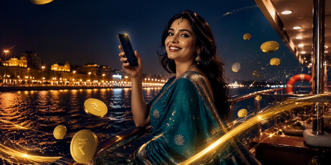User placing lottery bets on mobile phone in India